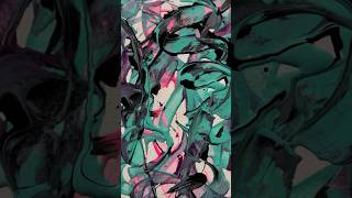 Abstr41111 An abstract painting with acrylic Paints [upl. by Taima]