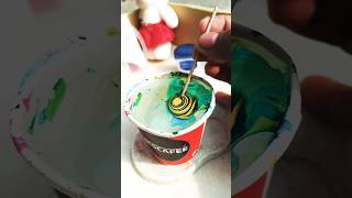 parfect water marble nailart design 💅nailart diynails youtubeshorts notoolnailart mood weird [upl. by Yedok]