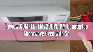 Review COMFEE EM720CPLPM Countertop Microwave Oven with Sound OnOff ECO Mode and Easy OneTouch [upl. by Nyrahtak548]