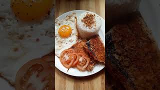 🇵🇭 Bangus sinangang itlog BANG SILOG [upl. by Toddie]