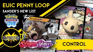 Ursalana V  Mimikyu V Control Deck  Sanders Penny Loop From EUIC Pokemon TCG [upl. by Alderman989]