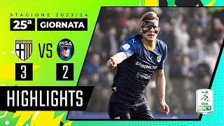 Parma vs Pisa 32  Partita pazza nel finale al tardini  HIGHLIGHTS SERIE BKT 20232024 [upl. by Jola]