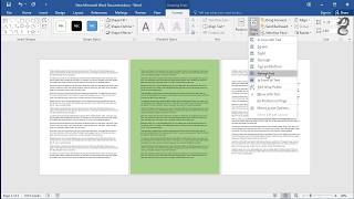 How to change the background color of a single page in Word [upl. by Jablon]