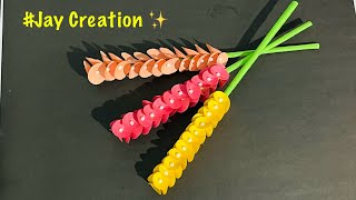 How to prepare stick flowers for decorations diy papercraft origami creative jaycreation2024 [upl. by Ainoet326]