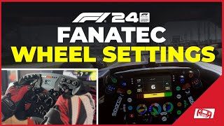 F1 24 Fanatec Wheel Settings Best Force Feedback [upl. by Ivon352]