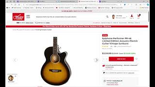 Epiphone Performer PR 4E Limited Edition Acoustic Electric Guitar Pre Black Friday Deal [upl. by Scrivens]