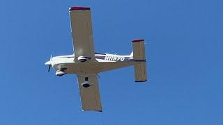 American General AG5B Tiger N1197Q Overhead Go Around at Brookhaven Calabro Airport [upl. by Olegnaleahcim]