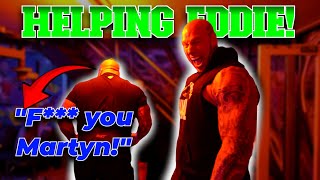 Martyn Ford Helps Eddie Hall in the gym [upl. by Three122]