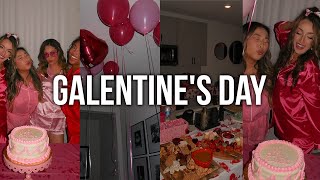 GALENTINES DAY charcuterie boards pajama party games pizza  more 🥂💌💋 [upl. by Aimit]