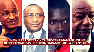 ENFIN LES FORCES VIVES PRÉVIENT MAMADI SIL NE RESPECTERAIT PAS LE CHRONOGRAMME DE LA TRANSITION [upl. by Enayr]