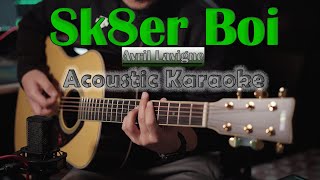 Avril Lavigne  Sk8er boi  Acoustic Karaoke  Guitar Cover  Skater boy [upl. by Llereg]