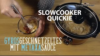 SlowcookerQuickie Gyros in MetaxaSauce [upl. by Giddings]