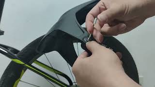 How to install RBRL New Arrival Bike Fender Suitable for Full Suspension Bike Japanese language [upl. by Naicul]