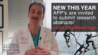 2025 AANS Annual Meeting  Advanced Practitioners APPs Abstract Submission [upl. by Howlan283]