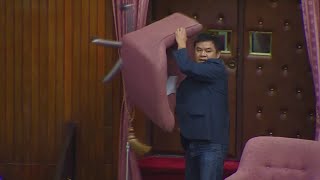 Massive fight breaks out in Taiwanese parliament [upl. by Owens]