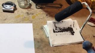 Applying Asphaltum to an Ambrotype [upl. by Devitt]