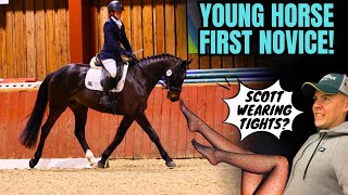 YOUNG HORSE FIRST NOVICE  EROL DOES HIS HARDEST DRESSAGE TEST  VLOG 123 [upl. by Mcconaghy]