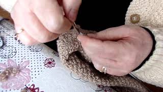 refaire entièrement les côtes  astuce pour ne pas trop serrer le tricot tricot knitting [upl. by Yve]