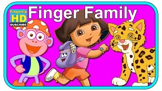 Finger Family Song  Dora Family Kids Animation  Daddy Finger Nursery Rhyme [upl. by Gaul]