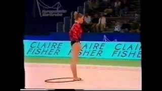 Oksana SKALDINA URS hoop  1991 DTB Cup AA [upl. by Karolyn196]