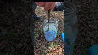 Making Fire starter with soap and gasoline camping survival bushcraft outdoors 4k campfire [upl. by Ric]