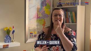 🇳🇱Clase de Holandés la diferencia entre BILLEN WILLEN y WIELEN [upl. by Ranger]