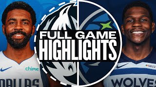 MAVERICKS at TIMBERWOLVES  FULL GAME HIGHLIGHTS  October 29 2024 [upl. by Adrial423]