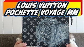 LOUIS VUITTON Pochette Voyage MM Chapman Brothers Unboxing and Review [upl. by Yrolg]