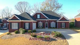 Home for Sale  OneLevel Home on Brookstone Meadows Golf Course  110 Grove Park Dr Anderson SC [upl. by Wardlaw988]