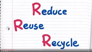 Kid Power Reduce Reuse Recycle [upl. by Aicirpac]