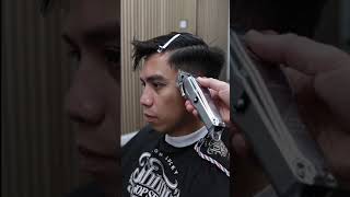 💈Taper Fade Textured Quiff Haircut Styling Tutorial [upl. by Alauqahs648]