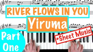 How to play RIVER FLOWS IN YOU  Yiruma PART 1 Piano Tutorial [upl. by Gaul]