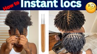 DetailedHow to get instant locs on short men hair‼️ [upl. by Aneba192]