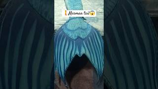 my first DIY tail 😱💪mertailor mermaid tailoring tails mermanlife blueseas [upl. by Ettenirt]