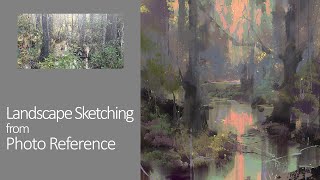 Landscape Sketching from Photo Reference [upl. by Nerty]