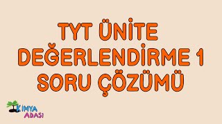 KİMYA BİLİMİ TYT KİMYA KİTABIMIZDAN SORU ÇÖZÜMÜ [upl. by Breed]