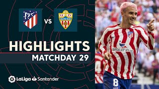 Resumen de Atlético de Madrid vs UD Almería 21 [upl. by Photina832]