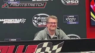 Dale Earnhardt Jr on Having Justin Allgaier as His Driver amp New Tire at Martinsville [upl. by Aleiram]