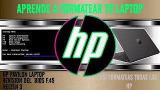 Cómo formatear una computadora HP desde cero sigue estos pasos fáciles y sencillos [upl. by Ecidnak618]