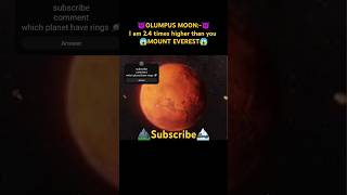 😈Mount Everest vs Olympus Mons😱viral gamingspace trendinguniverse earth moon mars gamesyt [upl. by Morgen]