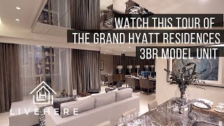 Grand Hyatt Residences 3BR Model Unit Tour  Condo for Sale in BGC [upl. by Farleigh402]