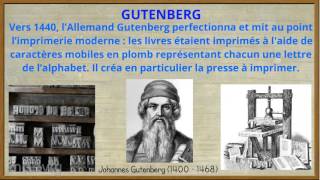 Histoire  Limprimerie Gutenberg [upl. by Aylatan]