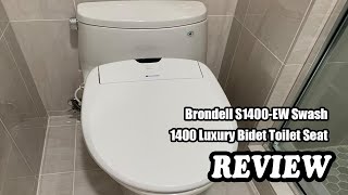 Brondell S1400EW Swash 1400 Luxury Bidet Toilet Seat  Review 2022 [upl. by Engracia]