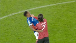 Cavani Vs Yerry Mina grab Incident 🥊 [upl. by Ahsie457]