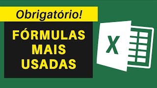 12 FÓRMULAS MAIS USADAS NO EXCEL Obrigatório Saber [upl. by Udenihc]