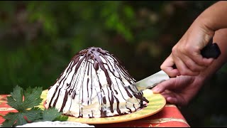 Volcano cake  Video recipe [upl. by Luy]