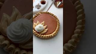 Pumpkin pie cookie🥧 recipes and supplies linked in my bio cookiedecorating asmr satisfying [upl. by Willet]