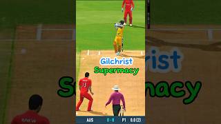 Gilchrist Batting In Prime shorts cricket realcricket24 [upl. by Nido]