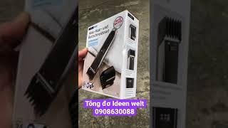 Tông đơ IDEEN WELT điều chỉn độ dài cắt tóc 130mm hàng nội địa Đức [upl. by Iggem]