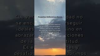 quotSer Feliz Pequeñas Reflexiones Diariasquot SerFeliz FelicidadDiaria ReflexionesDiarias shorts [upl. by Neelloj]